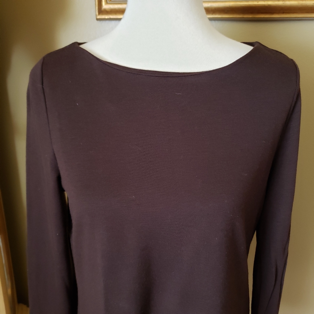 Lauren Ralph Lauren Pullover Top Faux Suede Trim - Picture 8 of 12